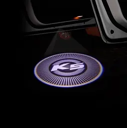 Картридж-вставка логотипу K5 для Kia на двері 1 шт. (Wite) - мініатюра 2