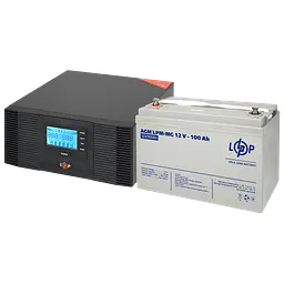 Комплект резервного живлення LP (LogicPower) ДБЖ + мультигелева батарея (UPS B1500 + АКБ MG 1200W)