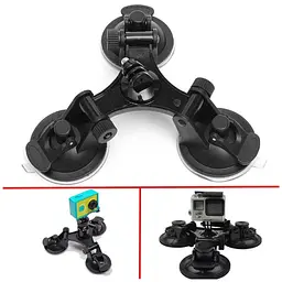 Кріплення PRIMO PR-02 потрійна присоска для екшн камер SJCAM, GoPro, Xiaomi, Eken, Geekam - мініатюра 3