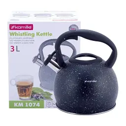 Чайник із свистком Kamille KM-1074 3 л чорний - мініатюра 4