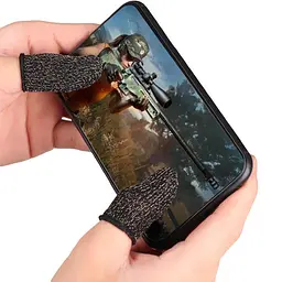 Напальчник для сенсорного екрану Borofone BG1 Superconducting Fiber Mobile Game Finger Cots чорний - мініатюра 2