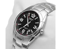 Сталеві чоловічі наручні годинники Casio оригінал Японія Edifice EF-125D-1AVEG зі сталевим браслетом - мініатюра 2