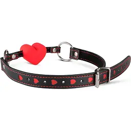Силіконовий кляп у вигляді серця Whipped - Heart Ball Gag - мініатюра 2