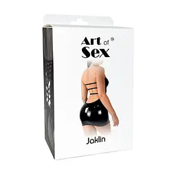 Сексуальна вінілова сукня Art of Sex - Jaklin, розмір XS-M, колір чорний - мініатюра 3