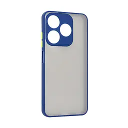 Чехол-накладка для TECNO Spark 10 4G (KI5q), Frosted Matte, синий, противоударный чехол с защитой всего корпуса, термополиуретан TPU + поликарбонат PC, ArmorStandart (ARM70499)