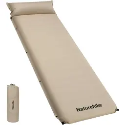 Килимок самонадувний Naturehike з подушкою CNK2450WS020 100мм Beige