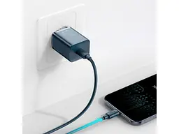 Мережевий зарядний пристрій BASEUS Super Si Quick Charger Type-C 20 W Blue (CCSUP-B03) - мініатюра 6
