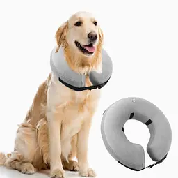 Захисний надувний нашийник для собак Derby Protective Inflatable Dog Cone Collar Grey (фастекс), XL - мініатюра 3