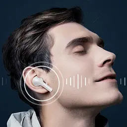 Бездротові навушники гарнітура Bluetooth Hoco EW09 White - мініатюра 7