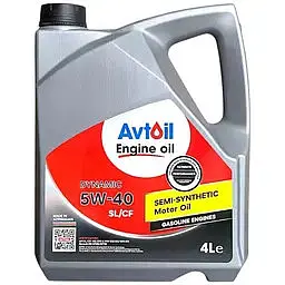 Моторна олива AvtOil Engine oil Dynamic 5W-40, 4 л
