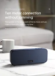 Портативна Bluetooth-колонка Mtool V6 зі стереозвуком і глибокими басами синій - мініатюра 5