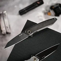 Ніж складаний туристичний Ruike P831S-SB, (8.5 см) 14C28N / 3cr14n чорний - мініатюра 16