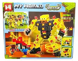 Конструктор My World MG1255-2 Minecraft Майнкрафт робот 465 деталей - мініатюра 2