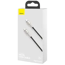 Дата кабель Baseus Cafule Series Metal Type-C to Type-C 100W (2m) (CATJK-D) Чорний - мініатюра 6