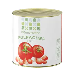Подрібнена томатна пульпа POLPACHEF PEZZI (2,55 кг)