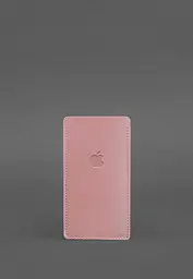 Шкіряний чохол для iPhone 12 Рожевий