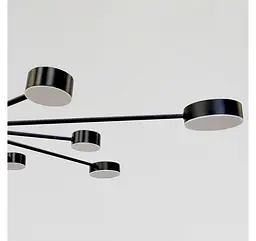 Світлодіодна люстра стельова Artlight 6473/12 з круглими плафонами, 74 Вт - мініатюра 4
