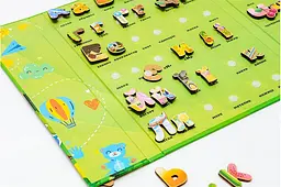 Алфавіт на липучках Puz-26919 р. 30х22х2см PuzzleOk - мініатюра 4