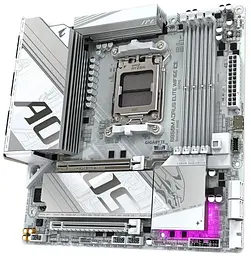 Материнська плата Gigabyte B850M AORUS ELITE WIFI6E ICE (B850M AORUS ELITE WIFI6E ICE) (Socket AM5, AMD B850, Micro-ATX) - мініатюра 2