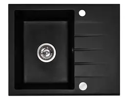 Кухонна мийка гранітна Rea North black ZLE-00124, Чорний - мініатюра 7