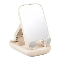 Подставка для гаджетов Baseus Seashell Series Folding Phone Stand (with Xiaomirror) B10551501411-00 Pink