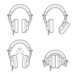 Навушники Audio-Technica ATH-M30X Black (AT-0122) - мініатюра 6
