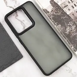 Чохол TPU+PC Lyon Frosted для Xiaomi Redmi 12C Black - мініатюра 4