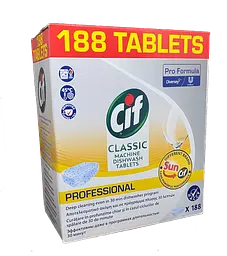 Миючий засіб для посуду CIF Prof. Classic Tabs 188шт