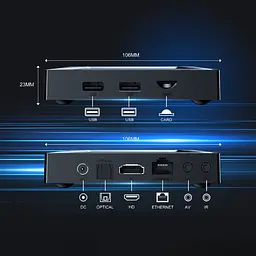 Смарт ТВ приставка X96 M200 4/64 Гб Smart TV Box Android 14 - мініатюра 3
