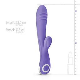 Вібратор-кролик EasyToys Good Vibes Only Fane 22 см фіолетовий - мініатюра 4