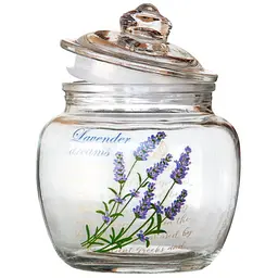 Банка скляна для зберігання Galleryglass PLAIN Lavender 550мл (85006150)