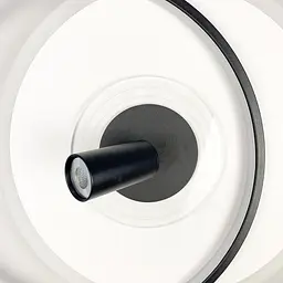 Стельова дизайнерська люстра LED Line.F MJ 50-500 BK+WT - мініатюра 7