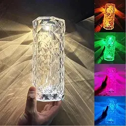 Настільна лампа нічник LED Rose Diamond 16 режимів підсвічування 5 Вт Світильник настільний з пультом від USB/батарейки - мініатюра 2