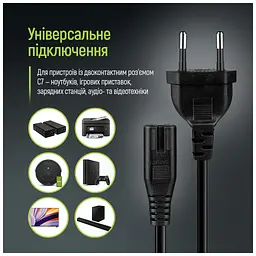 Кабель живлення C7 2m black ColorWay (CW-CBP085-BK) - мініатюра 8