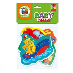 Бебі пазли Vladi Toys Транспорт, 16 елементів (VT1106-96) - мініатюра 2