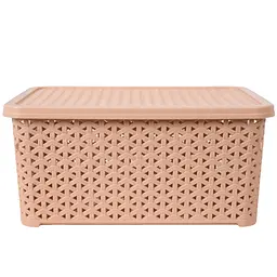 Кошик Diomedea з кришкою 34.5x24.5x15.5 см 10 л бежевий (К13-406) - мініатюра 2