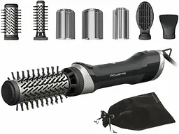 Фен-щітка Renewal Brush Active, 1000Вт, 3 режими, іоніз-я, хол. обдув, оберт. насадка, 5 нас ROWENTA teh0017597