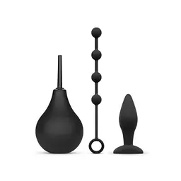 Набір анальних девайсів для початківців Nexus Anal Beginner Kit, Анальний душ, пробка та кульки