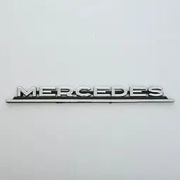Емблема напис Mercedes скотч 268 x 25 мм