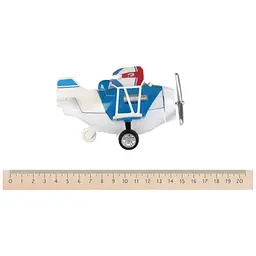 Літак металевий інерційний Same Toy Aircraft синій SY8013AUt-2 - мініатюра 3