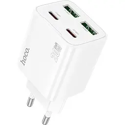 МЗП Hoco N55 Fundador PD20W four-port (2USB-A/2C) White