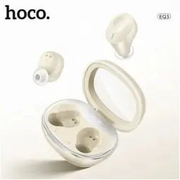 Навушники бездротові Hoco EQ3 TWS Milky White (бежеві) 6931474798572 - мініатюра 3