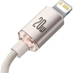 Кабель Baseus Crystal Shine Series USB-C to Lightning 20W 1.2m Pink (CAJY001304) [169541] - мініатюра 2
