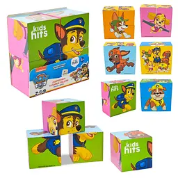 Іграшка деревяна кубики-пазли Paw Patrol KH20/050 Kids Hits Різнокольоровий shop (4897126753202) - мініатюра 2