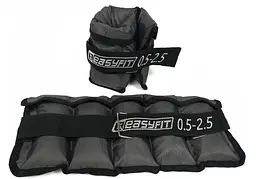 Обтяжувачі EasyFit 0,5-2,5 кг для ніг та рук з металом (EF-AWTМ-525)