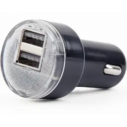 Зарядний пристрій EnerGenie USB 2.1A black (EG-U2C2A-CAR-02) - мініатюра 2