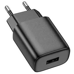МЗП Hoco C134A Solid 12W (1USB-A) Black - мініатюра 2