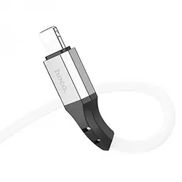 Кабель Hoco X86 iP Spear silicone charging data cable White - мініатюра 3