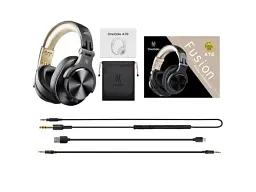 Навушники з мікрофоном OneOdio Fusion A70 Black Gold - мініатюра 3