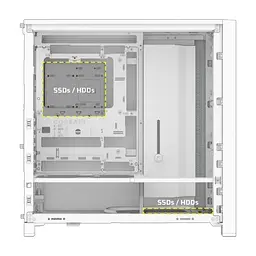 Корпус для ПК Corsair FRAME 4000D RS White (CC-9011313-WW) - мініатюра 6